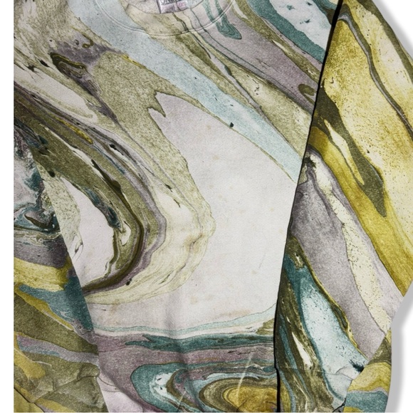 Vintage 90s Liquid Print Crewneck Sweatshirt - Picture 3 of 4